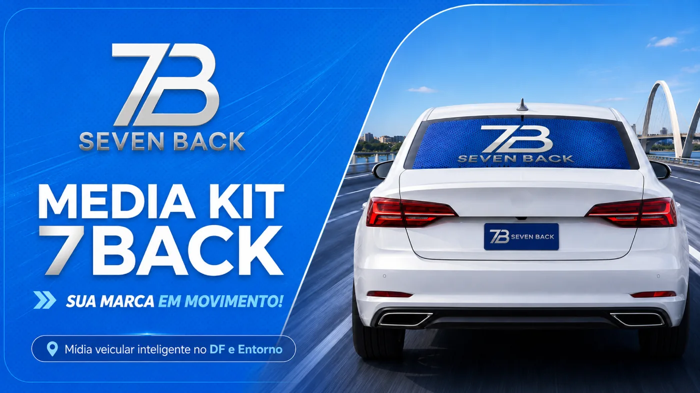 Media Kit 7Back com veículo adesivado